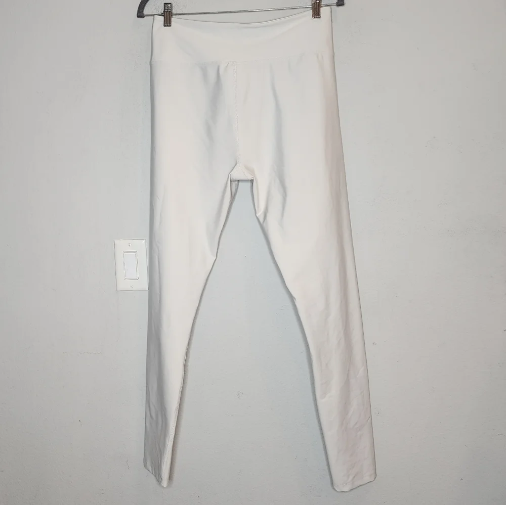 Year Of Ours Bone White Leggings Lace Up Front Ties Size XL Off White Revolve - Picture 6 of 15
